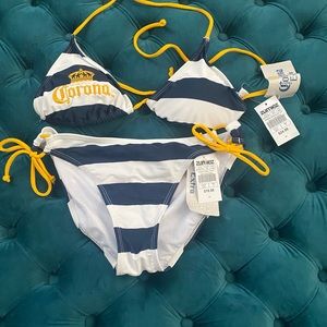 Corona bikini set  New top xl bottoms medium